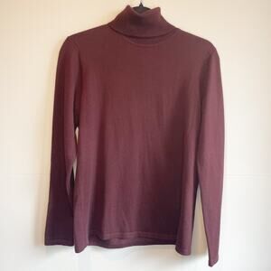 Lauren Ralph Lauren Burgundy Turtleneck Sweater